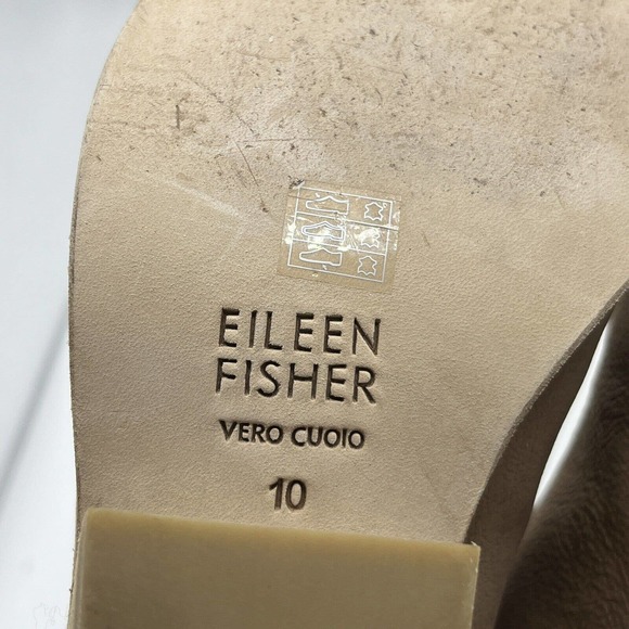 EILEEN FISHER - Tempo Ankle Boot Nubuck Leather Bootie - size 10 - Picture 11 of 12